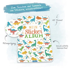 Trötsch Verlag - Boeken - Mijn Stickeralbum Dino - Dinosaurusthema - 3 Jaar - Educatief