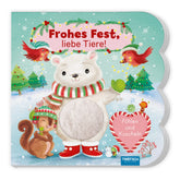 Trötsch Verlag - Books - Frohes Fest, liebe Tiere - Sensory Board Book - 1 Year - Christmas Gift