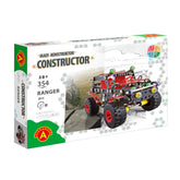 Alexander Constructor Off-Road Machine Black Spider set, age 8+, 354 pieces. Features metal and red plastic components.