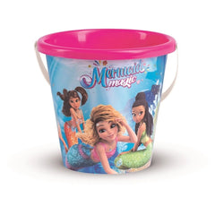 Androni - Mermaid Magic Sand Bucket - Premium 17cm Beach Pail for Kids - Age +12M - Beach & Sand Toys