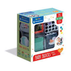 Baby Clementoni - Zwart & Wit Zachte Activiteit Blokken Baby Activiteit Speelgoed