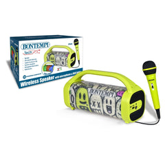 Bontempi - Wireless speaker with microphone & RGB lights - Educational Musical Instruments - Age +7 - 54036847