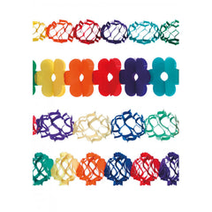 Carnival Toys - Colorful Garland 4 Mts For Festive Celebrations - Pretend Professions And Role Playing