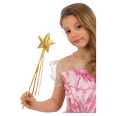 Carnival Toys - Betoverende Gouden Stoffen Feeënstaf van 37 Cm Voor Magische Rollenspelavonturen - Doen alsof Beroepen en Rollenspel