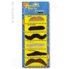 Carnival Toys - Fun Assorted Moustaches For Creative Dress-Up Play - Pretend Professions And Role Playing