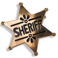 Carnival Toys - Gouden Sheriff Ster Badge Voor Kinderen Rollenspel Plezier - Doe-Vakmanschappen En Rollenspel