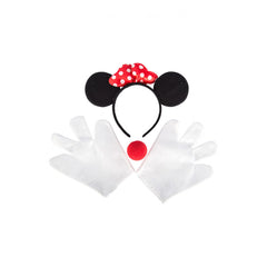 Carnival Toys - Minnie Mouse Verkleden Set Met Hoofdband, Handschoenen En Neus Voor Leuke Doe-Spelletjes - Doe-Beroepen En Rollenspellen