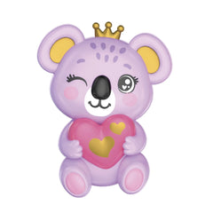 Clementoni Crazy Chic - Koala Spark Trousse Make-Up Set for Kids Ages 6 Years+ - Kawaii Animals-Themed Travel Cosmetic Palette with 6 Eyeshadows, Lipstick and Applicator