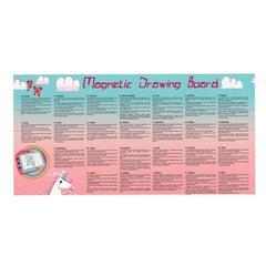 Clementoni - Magnetic Drawing Board Unicorns Arts And Crafts