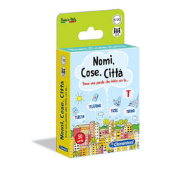 Clementoni - Nomi Cose Città Kaartspellen - Italiaanse Editie