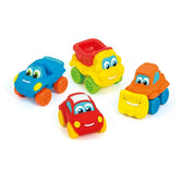 Clementoni Soft And Go - Baby Cars Soft & Go Assorted Play Vehicles