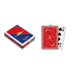 Dal Negro - Aereo Club Pro Poker Cards - Red Deck - 55 Cards