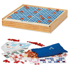 Dal Negro - Houten Tombola 48 Kaarten Bordspel Set