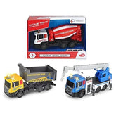 Dickie - Speelgoedvoertuigen - City Builder Bouwset - 17 cm Trucks - 3 Jaar