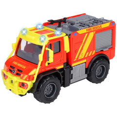 Dickie - Unimog U530 Brandweerwagen Met Lichten En Geluiden Speelvoertuigen