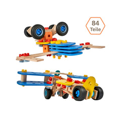 Eichhorn - 2 - in - 1 Biplane en Spaceship Constructieset - 4 Jaar - 58701338