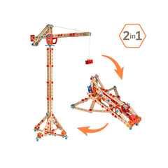Eichhorn - 2 - in - 1 Torenkraan en Ruimteschip - Constructiespeelgoed - 6 - 58701374