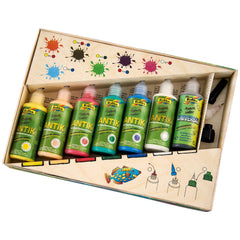 Folia - Hobby Set Antiek Raamverf 7 Stukken Kit - Kunst & Ambachten