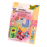 Folia - Jumbo Fotokarton Block 24X34 Cm Format 300 Gr 10 Pieces Multi Coloured Sheets - Arts & Crafts