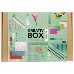 Folia - Kreativ Box Glitter Multi Activity 900 Pieces All Year Round Multi Coloured - Arts & Crafts