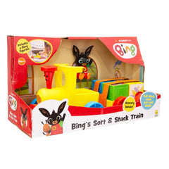 GOLDEN BEAR - Bings Sort And Stack Train - Sorting And Stacking Toys