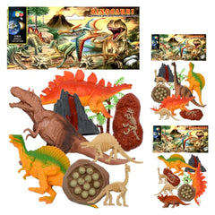 Ginmar - Dinosaurusspeelset met Vulkaan Assortiment Modellenpakket