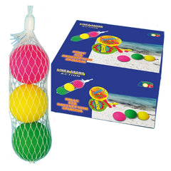 Ginmar - Set van 3 Schuimballen voor Strand Peddelspel
