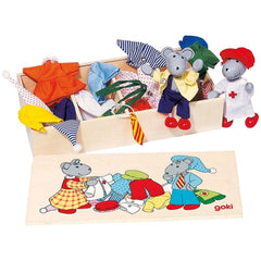 Gollness - Flexibele Puppen Muiskleeddoos Lia en Luca - Poppen, Speelsets & Speelgoedfiguren