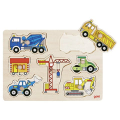 Gollness - Lift Out Puzzel Bouwplaatsvoertuigen - Puzzels