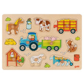 Gollness - Lift-Out Puzzle Tractor With Trailers - Puzzles