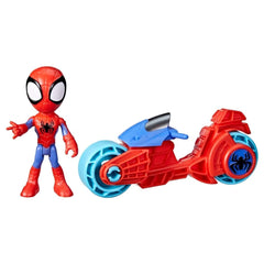 Hasbro - Action Figures - Marvel Spidey and Friends Motorcycle Set - 3 Years - Creative Play
