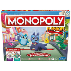 Hasbro - Monopoly Junior 2 in 1 Board Game - German Edition