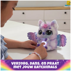 Hatchimals Alive Mystery Hatch Pufficorn Interactieve Pluche met Lichten en Geluiden