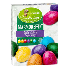 Heitmann - Arts Crafts - Marmor Effekt Egg Dye Kit - 6 Vivid Colours - 8+ Yrs