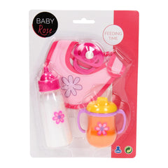 Johntoy - Baby Rose Poppen Speelset Maaltijd - Doen alsof Beroepen & Rollenspel
