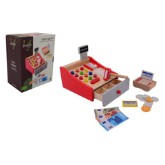 Johntoy - Houten Kassa met Scanner - Doen alsof Beroepen & Rollenspel