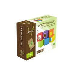 Johntoy - Houten Ontdek Blokken 6 Stuks - Baby Activiteit Speelgoed