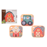 Joueco - Mini Houten Boerderij Puzzel - Puzzels