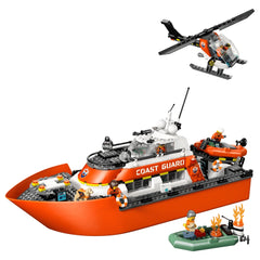 LEGO - Stad Kustwacht Reddingsboot en Helicopter - Bouwset Speelgoed