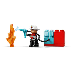 LEGO - DUPLO Fire Truck with Hose and Firefighter - Construction Set Toys - 10473