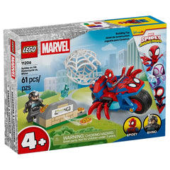 LEGO - Marvel Spidey op zijn Motorfiets vs Rhino - Bouwset Speelgoed