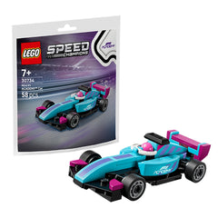 LEGO Speed Champions (30734) Mini F1 ACADEMY Car - 42 Pcs - Collectible Racing Polybag - Age +7 - Construction Set Toys