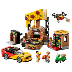 Lego - City Pizza Delivery Experience with Vehicles Construction Set Toys - Age: +6 - 60496
