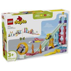 LEGO - Duplo 3 in 1 Creatieve Ramps met Voertuigen - Constructiespeelgoed - Leeftijd 3+ - 72010478