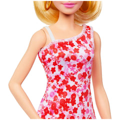 Mattel - Barbie Basic Doll Red Floral Dress - Dolls Playsets & Toy Figures