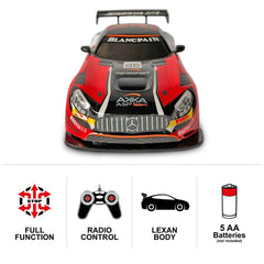 Mondo - Mercedes AMG GT3 Racing Radio-Controlled 2.4 GHz 1:24 Full Function with Lexan Body - Play Vehicles