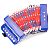 New Classic Toys - Accordeon met Muziekboek - Blauw - Muziekinstrumenten