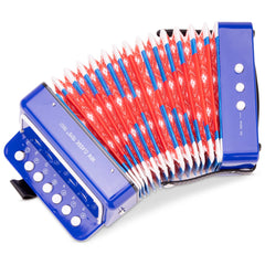 New Classic Toys - Accordeon met Muziekboek - Blauw - Muziekinstrumenten