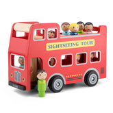 New Classic Toys - Stads Tourbus Met 9 Speelfiguren - Speelvoertuigen