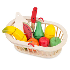 New Classic Toys - Snijset - Fruitmand - Doen alsof Beroepen & Rollenspellen